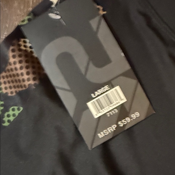 NWT Stylish Black Camouflage Panel compression Leggings - Picture 4 of 6